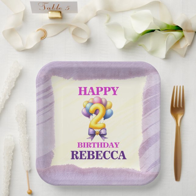 Plato De Papel 2.ª Placa de papel para la fiesta temática del bal (Boda)