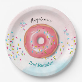 Plato De Papel 2.ª Planta De Papel De Cumpleaños