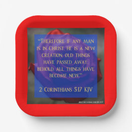 Plato De Papel 2 Corintios 5:17 Redención de la placa de papel be