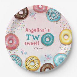 Plato De Papel 2nd birthday paper plates.