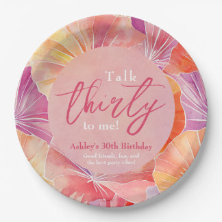 Plato De Papel 30.ª charla de cumpleaños