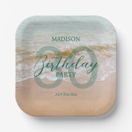 Plato De Papel 30th Birthday Beach Party