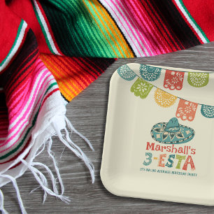 Plato De Papel 3-Esta fiesta de cumpleaños personalizada de Sombr
