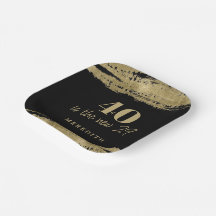 40 es el nuevo 29 negro de oro 40 Fiesta de cumple