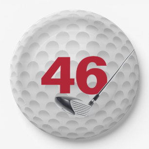 Plato De Papel 46.º diseño de la pelota de golf
