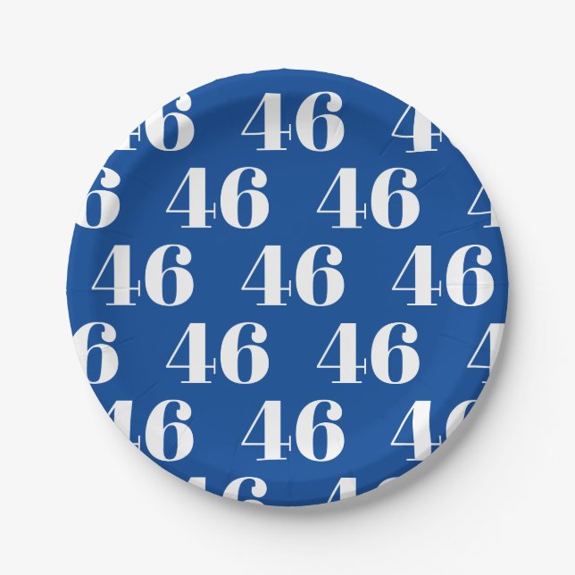 Plato De Papel "46" Biden President, Biden Harris 2020, Election (Anverso)