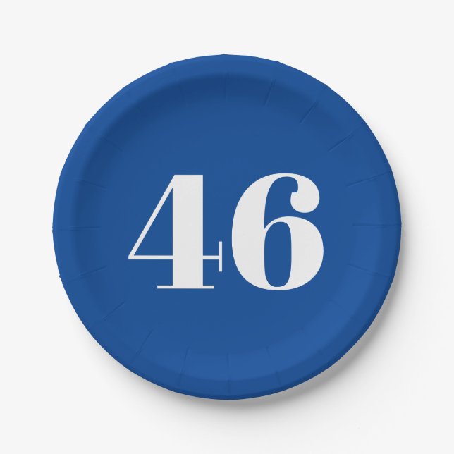 Plato De Papel "46" Biden President, Biden Harris 2020, Election (Anverso)