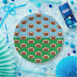 Plato De Papel 4.º cumpleaños del fútbol