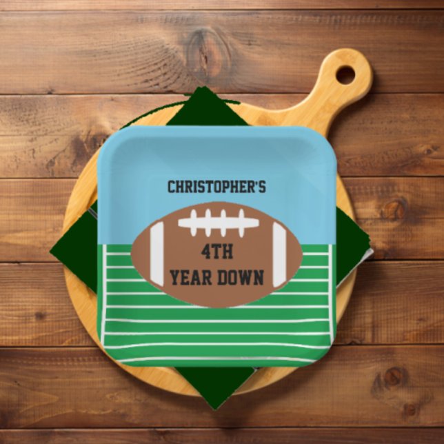 Plato De Papel 4.º cumpleaños del fútbol (Subido por el creador)