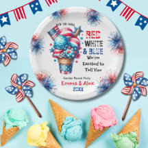 4 de julio Revelación de Género de helado