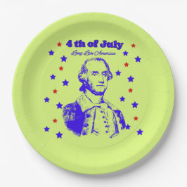 Plato De Papel 4th of July green