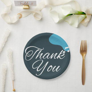 Plato De Papel 50 Aniversario moderno gracias