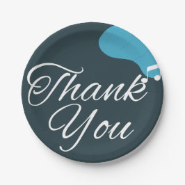 Plato De Papel 50 Aniversario moderno gracias