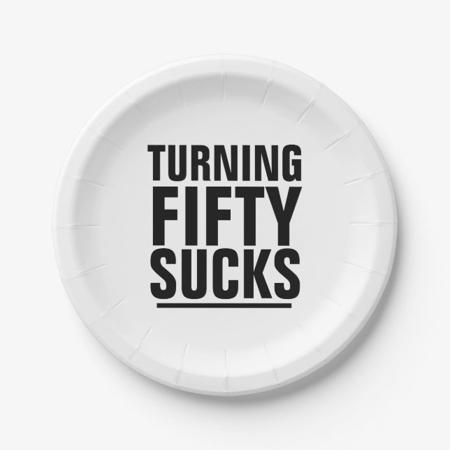 Plato De Papel 50.o Las PLACAS DE PAPEL del CUMPLEAÑOS, DANDO (Anverso)