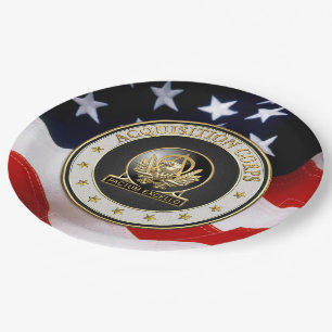 Plato De Papel [510] Cuerpo de Adquisiciones (CCA) Insignia Regim