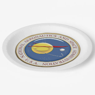 Plato De Papel [510] Emblema de la NASA [3D]