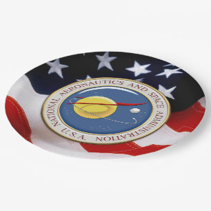 Plato De Papel [510] Emblema de la NASA [3D]