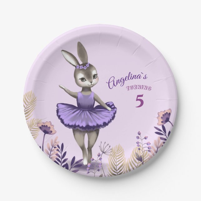 Plato De Papel 5.º Aniversario Fiesta Plate (Anverso)