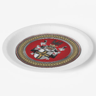 Plato De Papel [600] Escudo de armas de orden teutónico