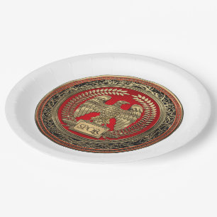 Plato De Papel [600] Oro Eagle imperial romano