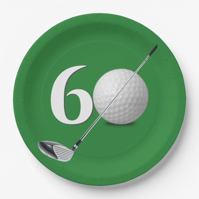Plato De Papel 60.º club de golf (Anverso)