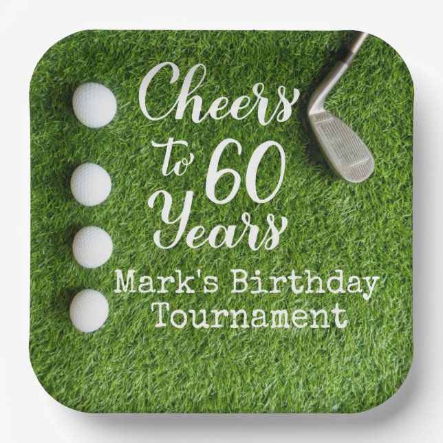 Plato De Papel 60 Aniversario del Golf (Anverso)