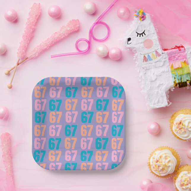 Plato De Papel 67 Disposable Plates (Fiesta)