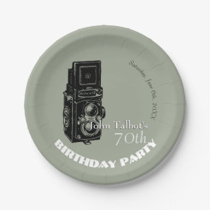 Plato De Papel 70.a placa de papel 1 de la fiesta de cumpleaños