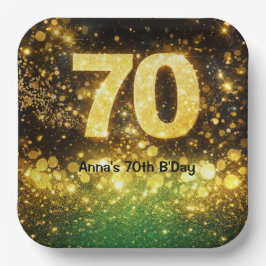 Plato De Papel 70th Birthday Party