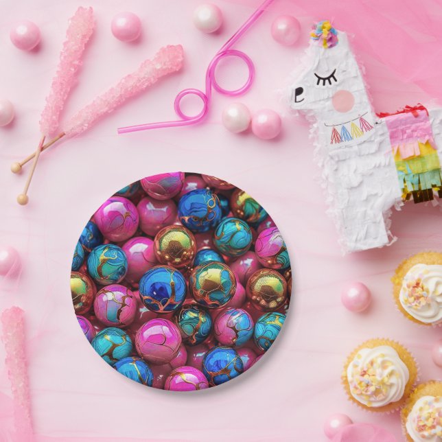 Plato De Papel 7" Round Paper Plate (Fiesta)