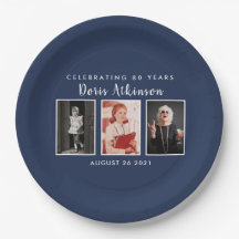 80.ª placa fotográfica de cumpleaños