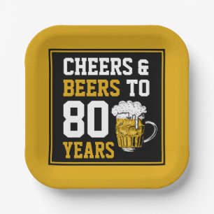 Plato De Papel 80 años de júbilo y cerveza a 80 años