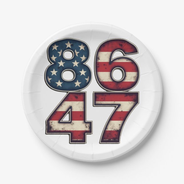 Plato De Papel 86 47 Orgulloso Día de toma de posesión del presid (Anverso)