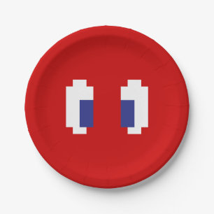 Plato De Papel 8 bits Pixel Manga Eyes