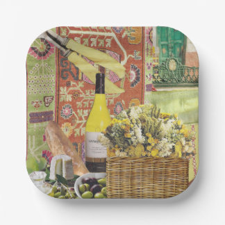 Plato De Papel 8 Placas de papel para ensaladas o apetitosas con