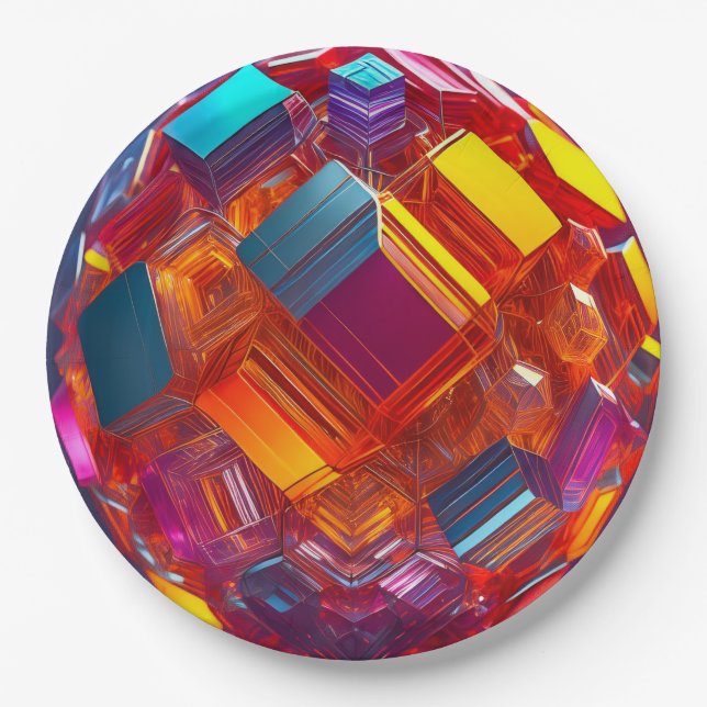 Plato De Papel 9" Round Paper Plate  (Anverso)