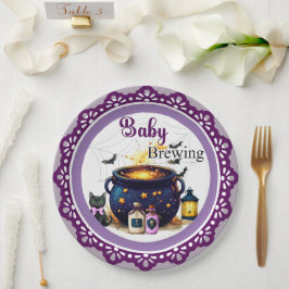 Plato De Papel A Baby's Brewing Paper Plate