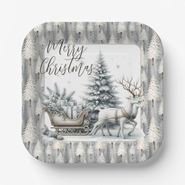 Plato De Papel A Journey Through Winter Pines (Anverso)