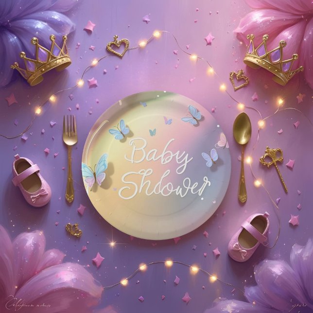 Plato De Papel A Little Butterfly Has Arrived-paper plat (Subido por el creador)