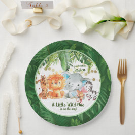 Plato De Papel A Little Wild One Is On the Way