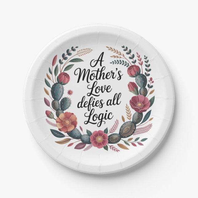 Plato De Papel A Mother's Love Defies All Logic (Anverso)