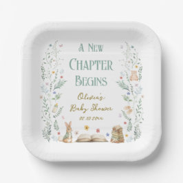 Plato De Papel A New Chapter Baby Shower