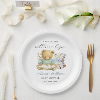 Plato De Papel A New Charger Begin Bear Books Paper Plate
