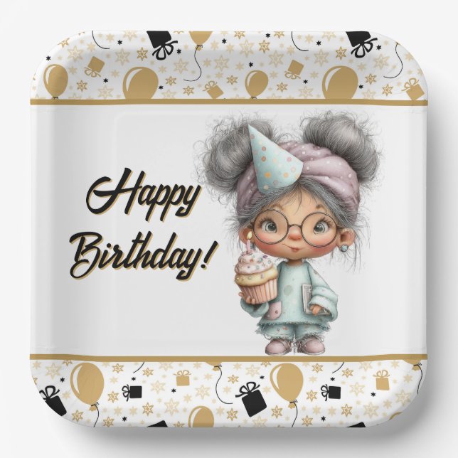 Plato De Papel A Royal Birthday Celebration  (Anverso)