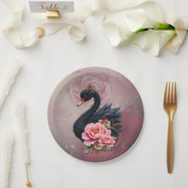 Plato De Papel A touch of rose and swan's glow.