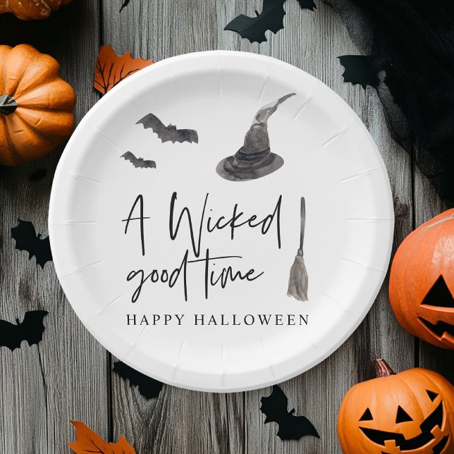 Plato De Papel A Wicked Good Time | Happy Halloween (Subido por el creador)