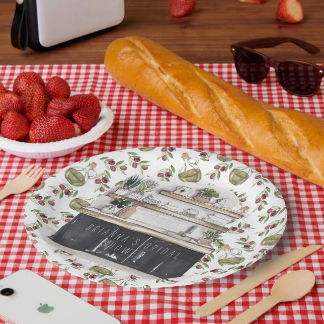 Plato De Papel Abastece la Cocina | Regalo Personalizado para Fie (Picnic)
