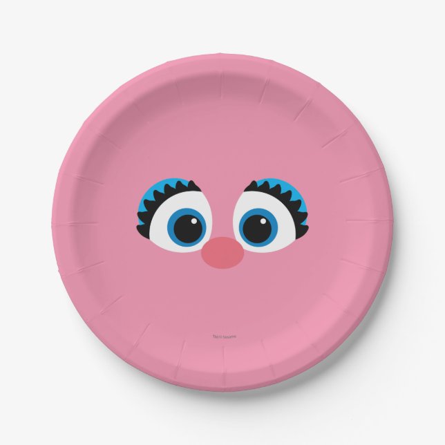 Plato De Papel Abby Cadabby Big Face (Anverso)