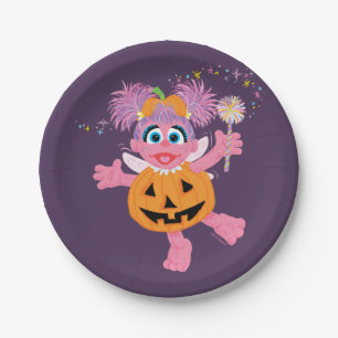 Plato De Papel Abby Cadabby Cuta como calabaza