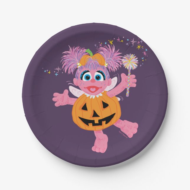 Plato De Papel Abby Cadabby | Cuta como calabaza (Anverso)
